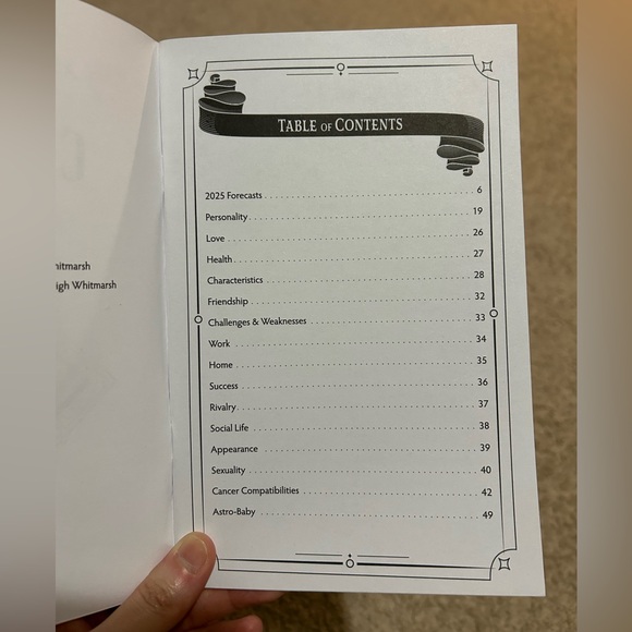 Astrology 2025 Book CANCER(6/21-7/21) Paperback By Chantale Montpetit - Picture 10 of 14